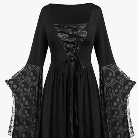 Victorian, Gothic, Witch, fancy dress, Halloween costume - Picture 2 of 8